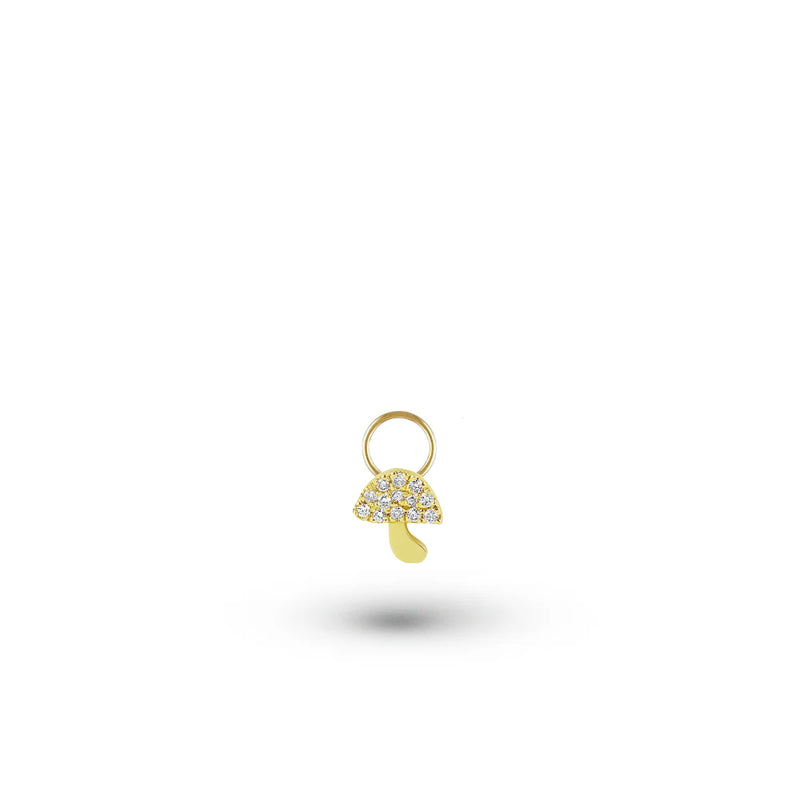 Diamond Mushroom Hoop Charm