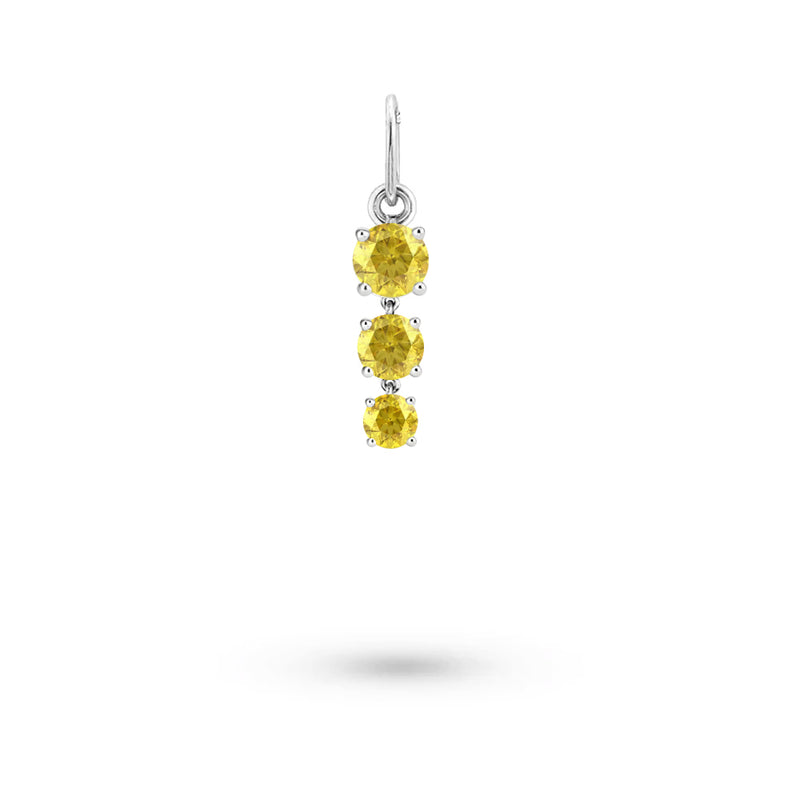 Birthstone Hoop Charm | NOVEMBER Yellow Topaz