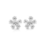 White Gold Illusion Diamond Studs