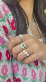 Chunky Emerald Ring