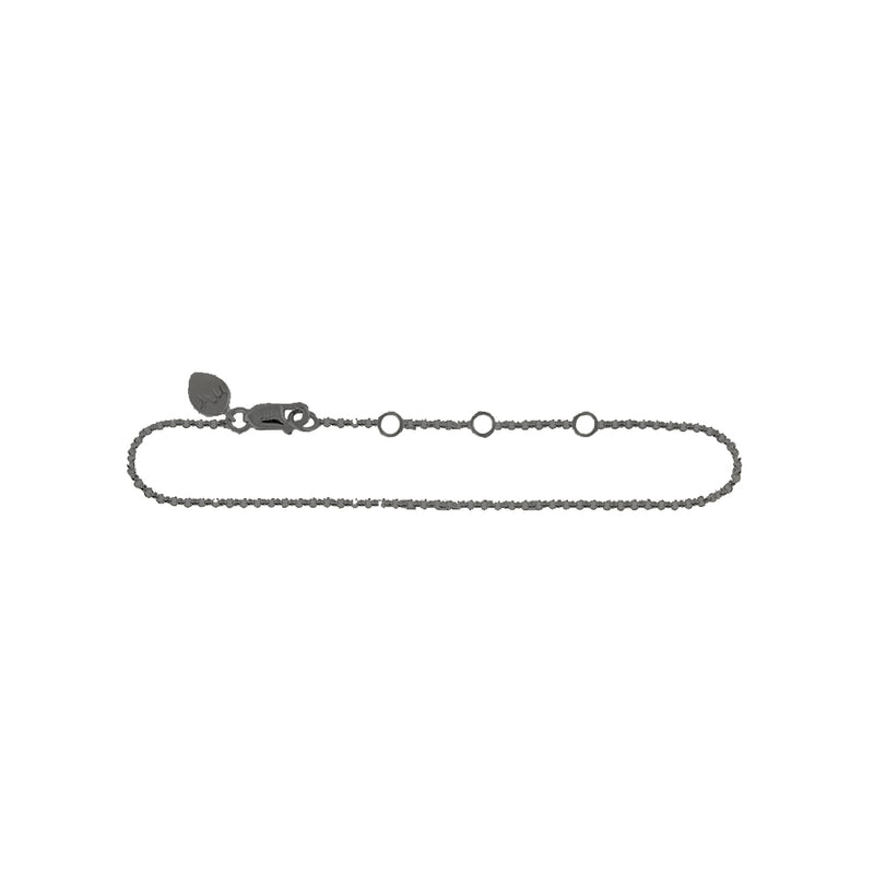Space black Anklet 14k Gold