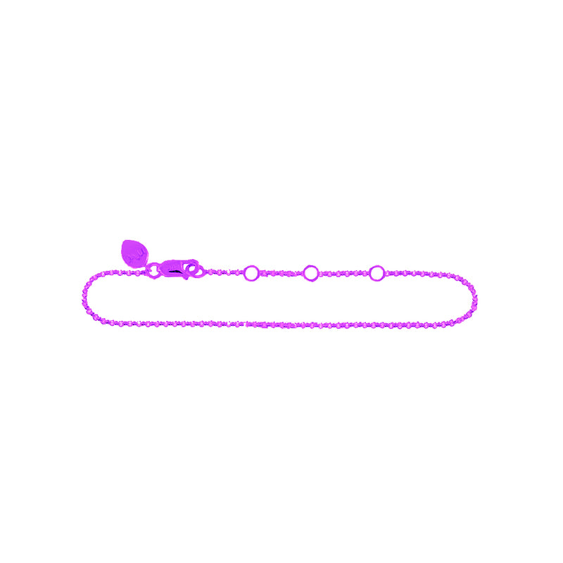 Groovy Purple Anklet 14kt Gold