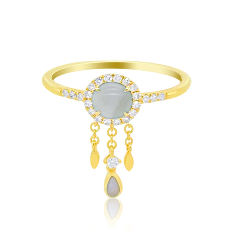 Amazonite Dreamcatcher Ring