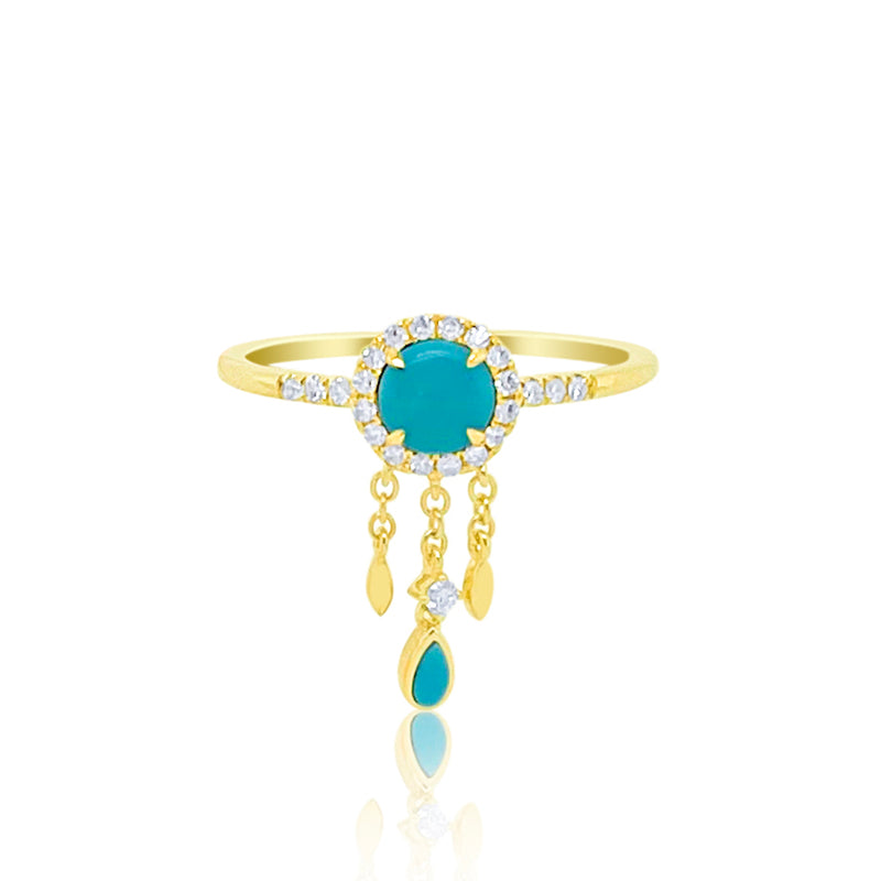 Turquoise Dreamcatcher Ring
