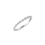 White Gold Dainty Diamond Ring