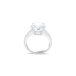 White Gold 4 ct Solitaire Lab Grown Diamond Ring