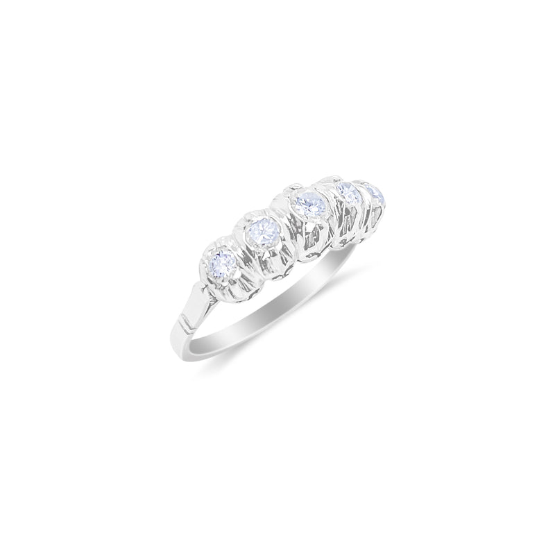 Platinum Diamond Antique Ring