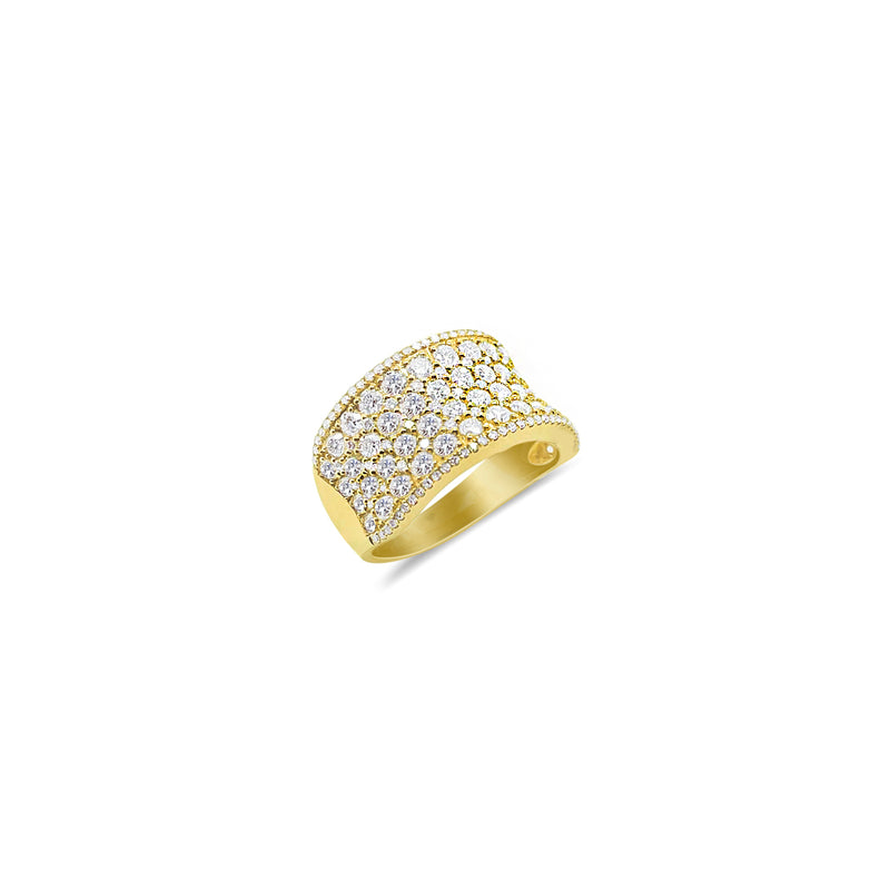 Yellow Gold Thick Diamond Band *ONLINE EXCLUSIVE*