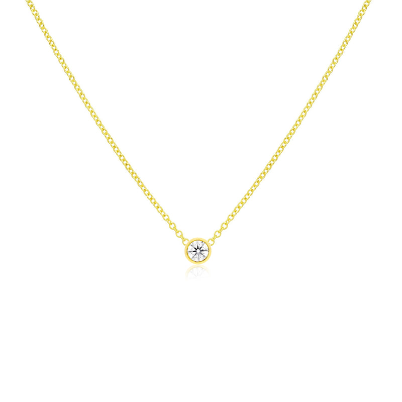 Diamond 0.10 cts Solitaire Necklace