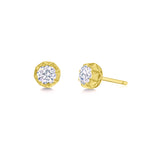 Colett Lab Grown 2 carat Studs Yellow Girl