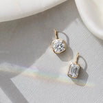 Lab Grown Oval Cut Bezel Set Charm