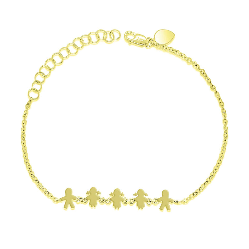 Yellow Gold Customizable Childrens Bracelet