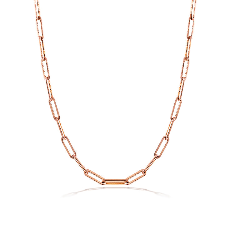 Rose Gold 10mm Chain Necklace