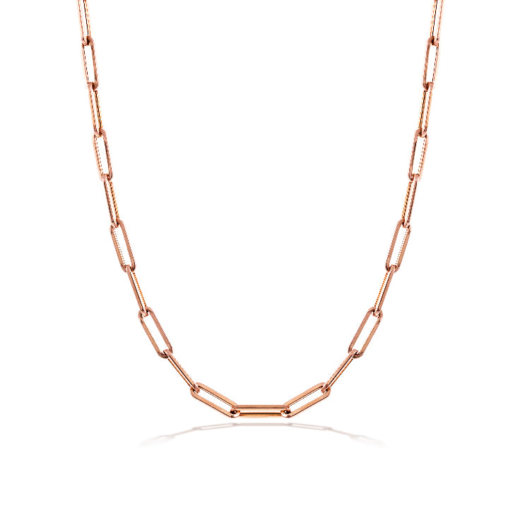 Rose Gold 10mm Chain Necklace
