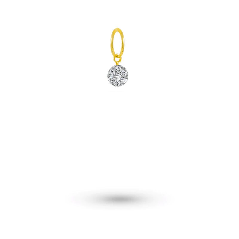 Diamond Small Disk Charm