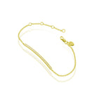 Yellow Gold Diamond Bar Chain Bracelet 