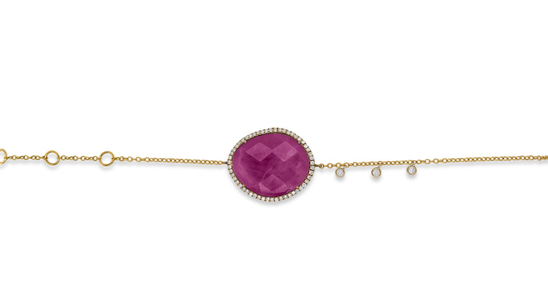 Statement Pink Sapphire Bracelet