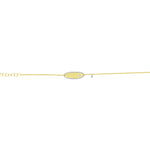Yellow Gold Name Plate Bracelet