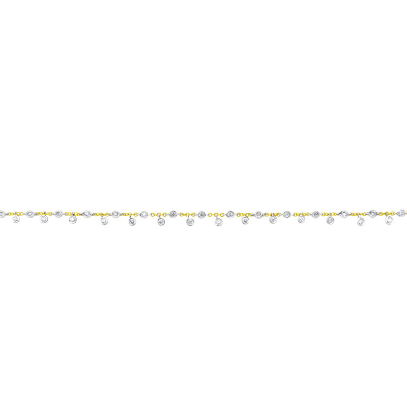 Yellow Gold Bezel Bracelet