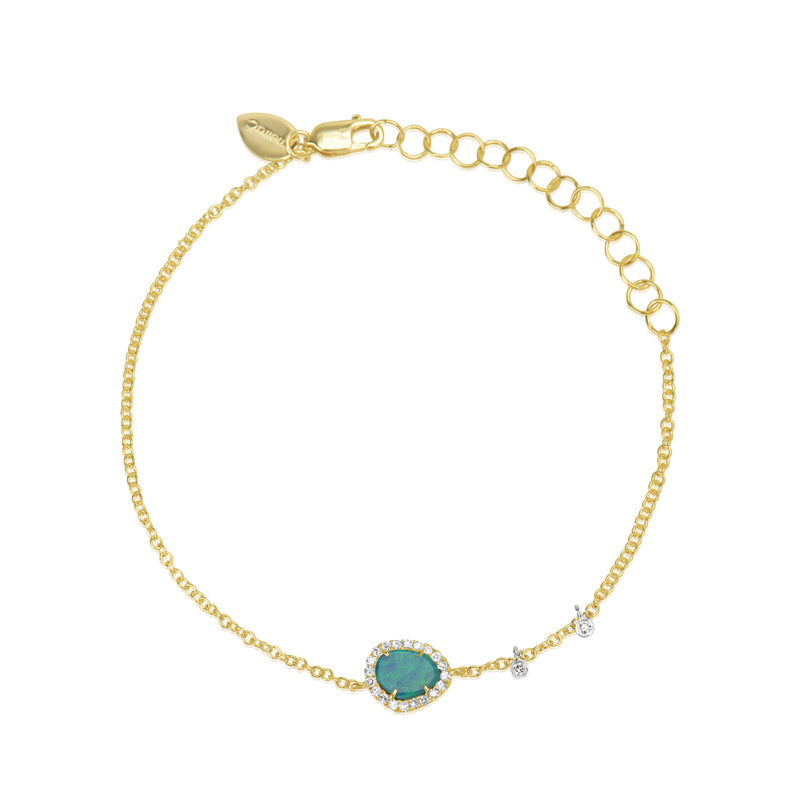 Yellow Gold Signature Opal Bracelet