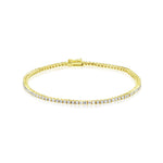 Meira T Yellow Gold Tennis Bracelet