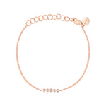Rose Gold Dainty Bezel Bracelet