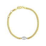 Chunky Cuban Chain Eye Bracelet