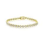2 ct Bezel Set Illusion Tennis Bracelet