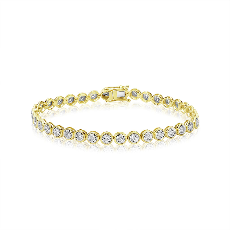 Buy 2 Ct Diamond Tennis Bracelet, 14K Gold Lab Grown Diamond Bracelet,  Beautiful White Diamond Bracelet Online in India - Etsy