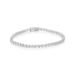 White Gold 3 Prong Tennis Bracelet