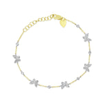 Yellow Gold Diamond Butterfly Bracelet