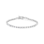 The Drop # 11 White Gold Emerald Cut Tennis Bracelet 3.5 Carats