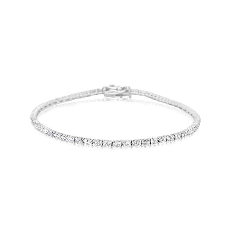 The Drop # 11 White Gold 1.43 Carat Diamond Tennis Bracelet