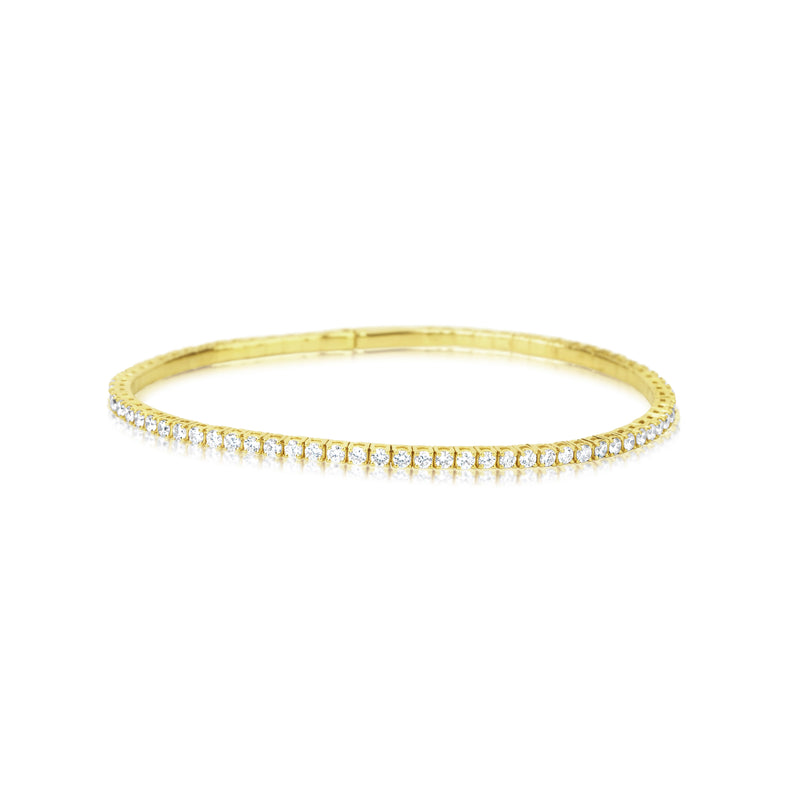 The Drop #11 Yellow Gold Diamond Tennis Bracelet