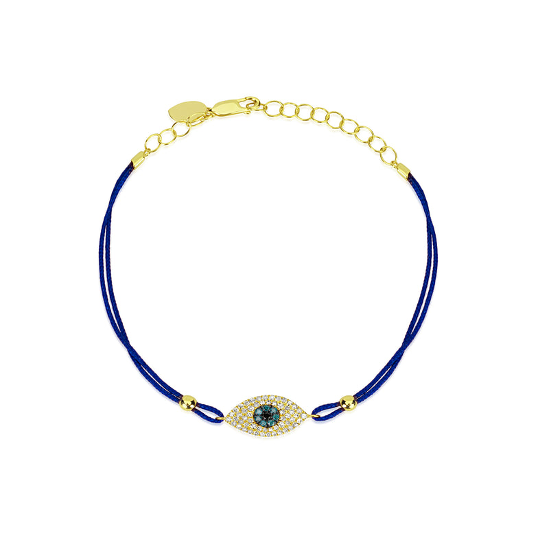 Blue String Evil Eye Bracelet