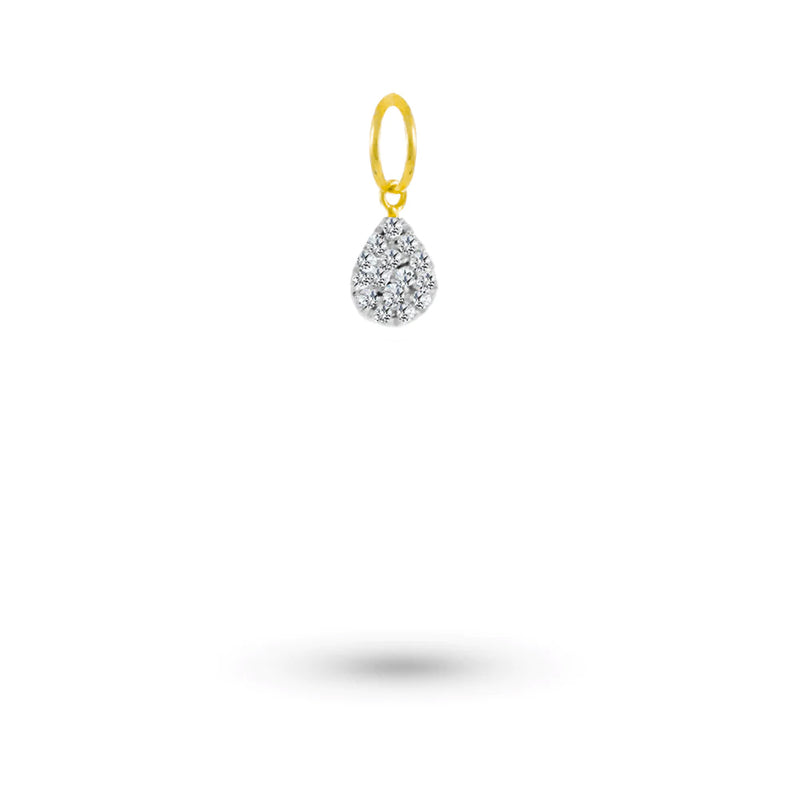 Diamond Small Pear Charm