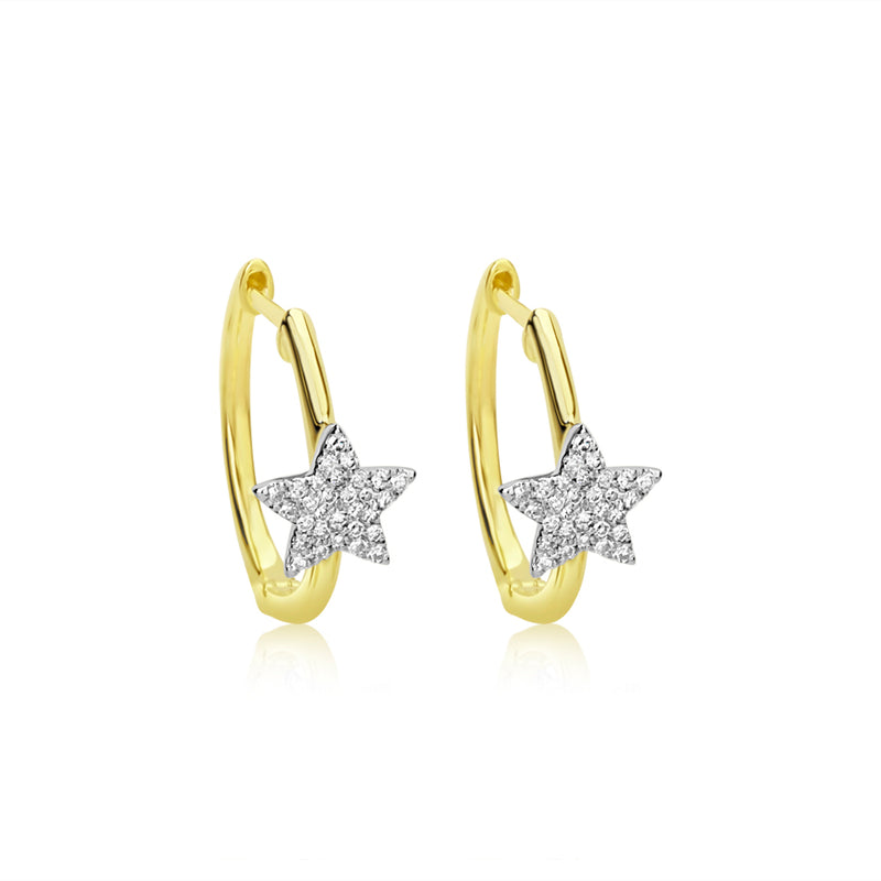 Diamond Star Hoops