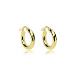 Thick Small 14K Gold Hoop