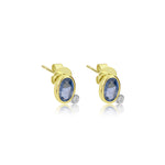 Sapphire Diamond Studs