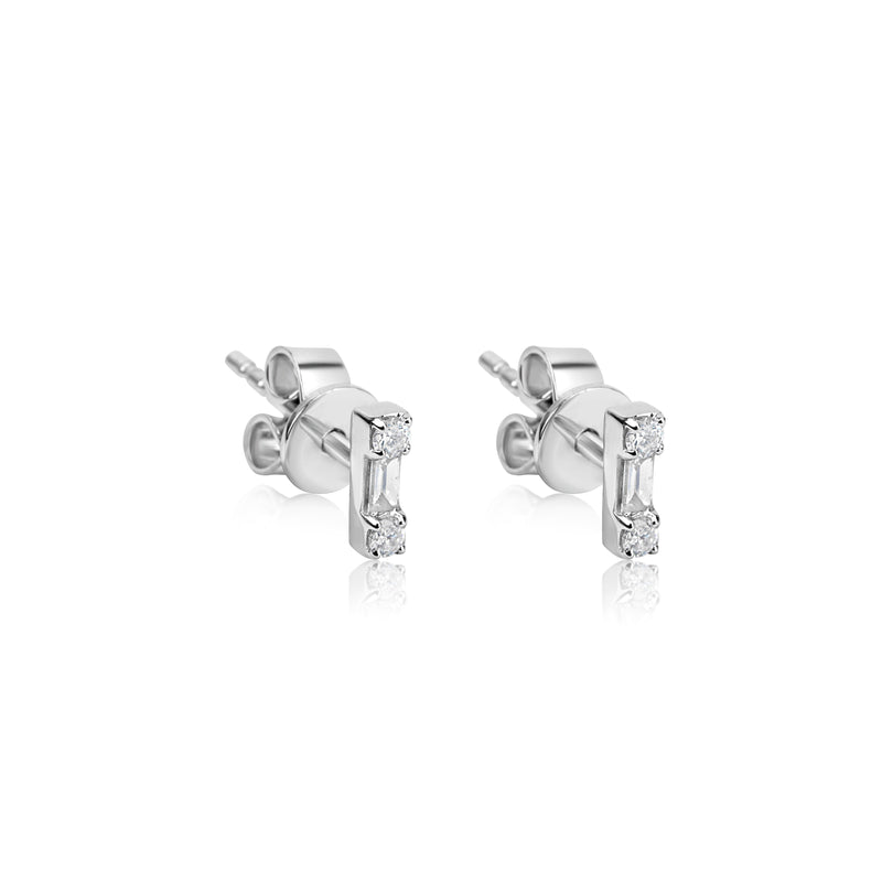Diamond Bar Studs