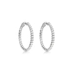 The Drop #11 Lab Grown White Gold 3 Carat Diamond Hoops