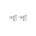 2 Carats Lab Grown White Gold Emerald Cut Diamond Studs *ONLINE EXCLUSIVE*
