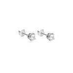 The Drop # 11 Lab Grown White Gold Dainty Diamond Solitaire Studs .36