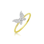 Butterfly Diamond Ring