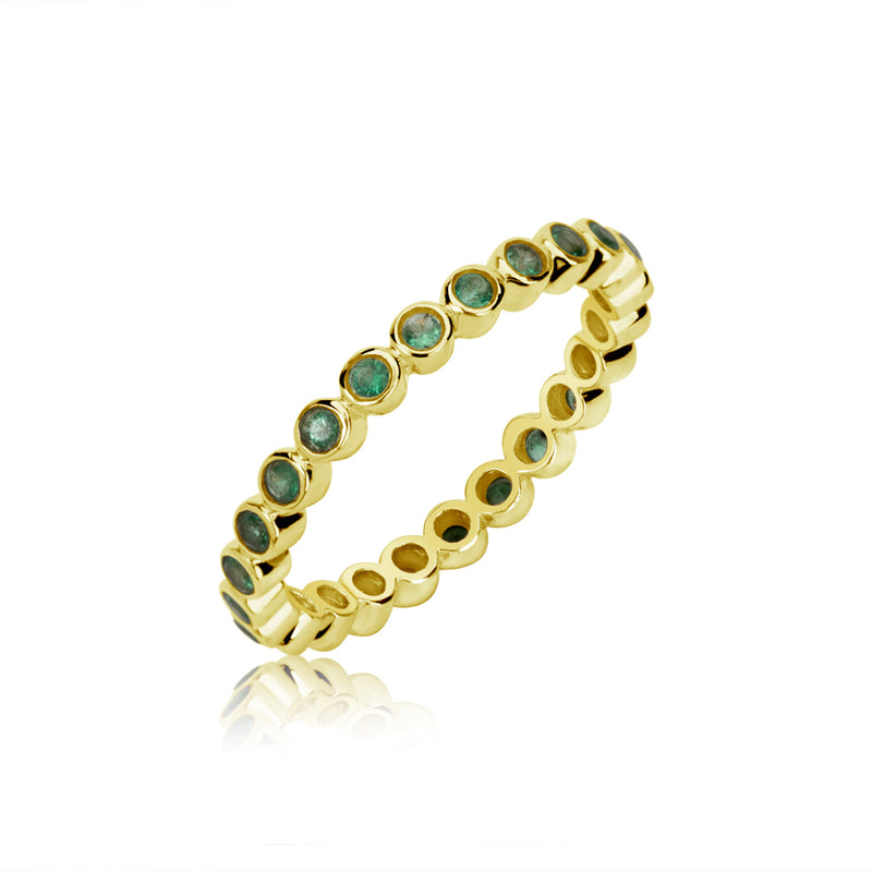 Emerald Yellow Gold Ring