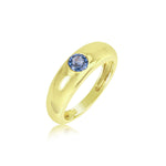 Yellow Gold Sapphire Yellow Gold Ring