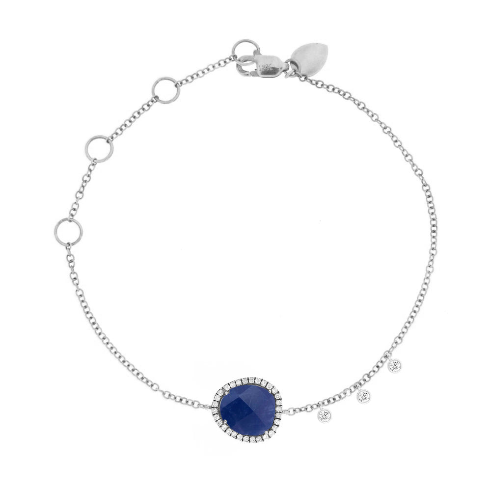 White Gold Signature Sapphire Bracelet