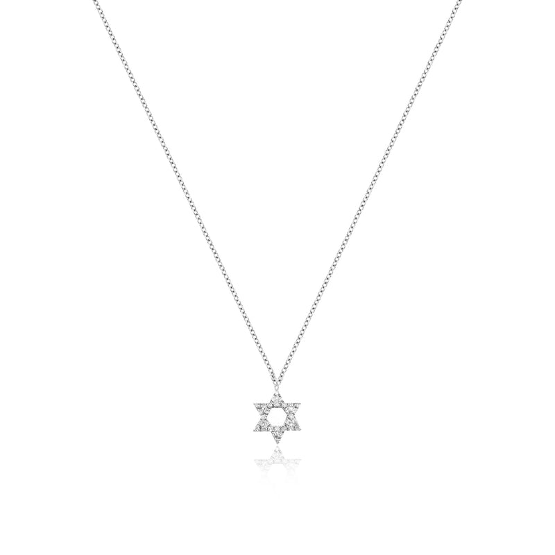 Diamond Jewish Star in 14kt Gold