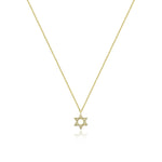 Diamond Jewish Star in 14kt Gold