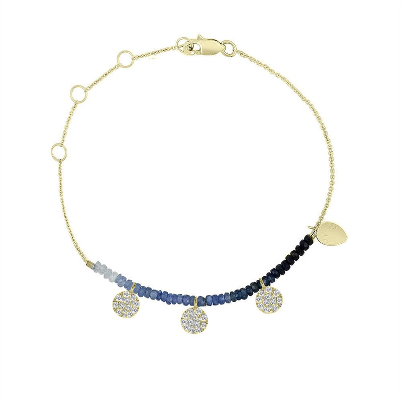 blue sapphire diamond bracelet